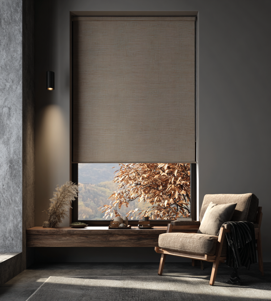 Рулонные шторы день ночь (фото)