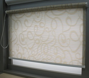 Тканевые рулонные шторы открытого типа